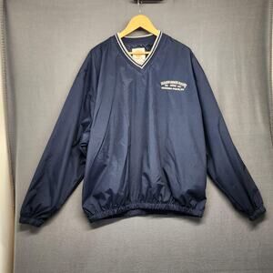 Hard Rock Cafe Windbreaker Jacket Mens Large V-Neck Pullover Niagara Falls NY